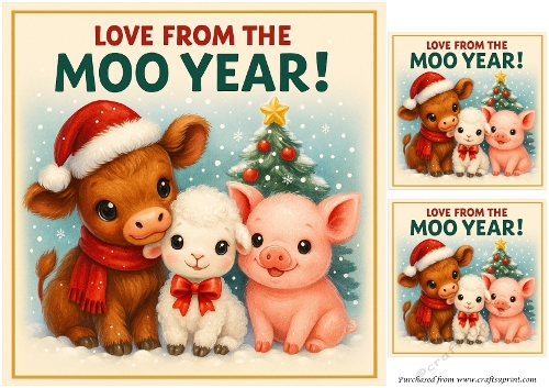 DD FUNNY CHRISTMAS FARM ANIMALS 11