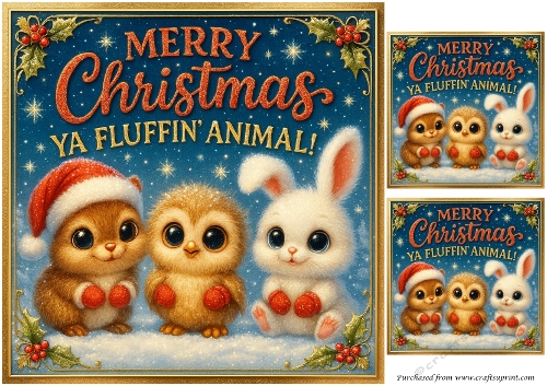 DD FUNNY CHRISTMAS ANIMALS 46