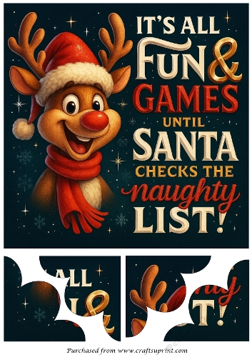 Funny Christmas Quadro Petal Corner Stacker 1