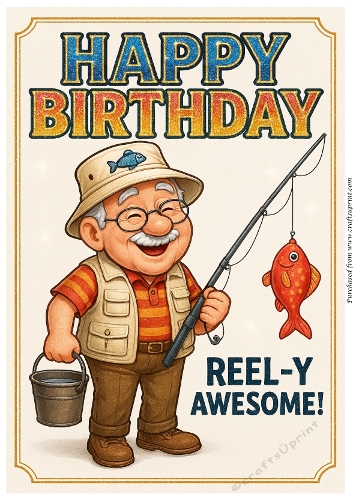 DD FUNNY MALE BIRTHDAY A4 4