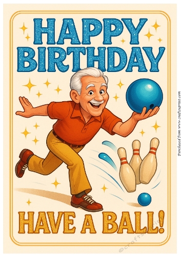 DD FUNNY MALE BIRTHDAY A4 7