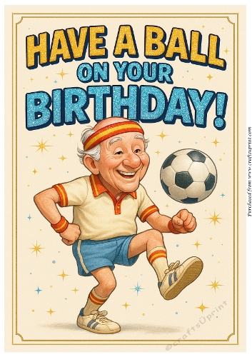 DD FUNNY MALE BIRTHDAY A4 9