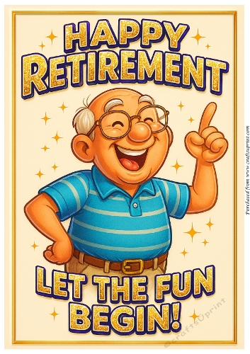 DD FUNNY MALE RETIREMENT A4 2