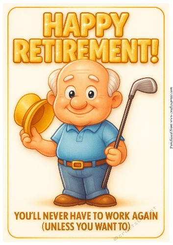 DD FUNNY MALE RETIREMENT A4 3