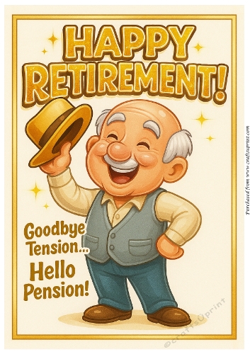 DD FUNNY MALE RETIREMENT A4 4