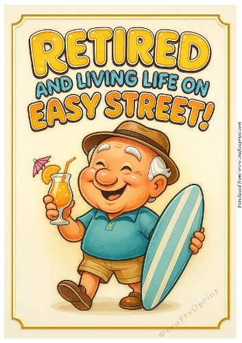 DD FUNNY MALE RETIREMENT A4 5