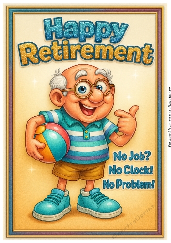 DD FUNNY MALE RETIREMENT A4 6