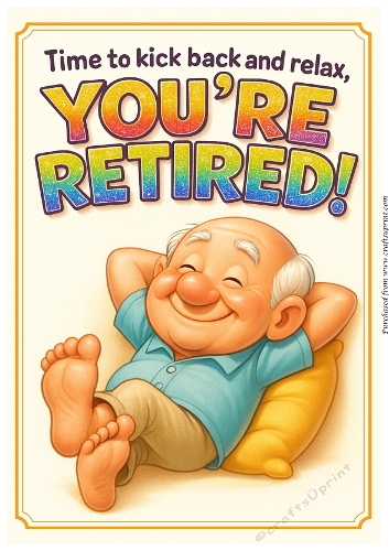 DD FUNNY MALE RETIREMENT A4 7