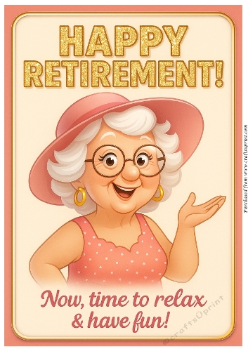 DD FUNNY FEMALE RETIREMENT A4 6