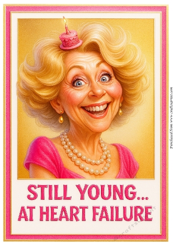 DD FUNNY FEMALE BIRTHDAY A4 54