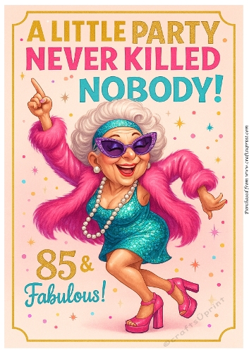 DD FUNNY FEMALE BIRTHDAY A4 71