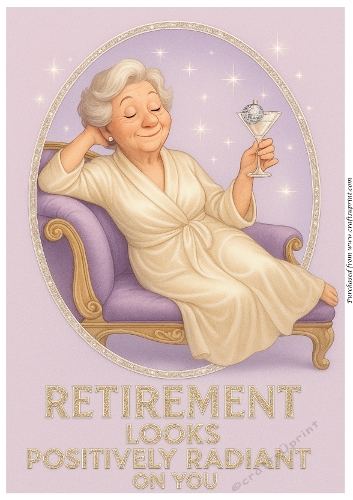 DD FUNNY FEMALE RETIREMENT A4 16