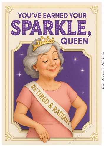 DD FUNNY FEMALE RETIREMENT A4 17