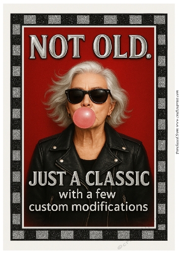 DD FUNNY FEMALE BIRTHDAY A4 90