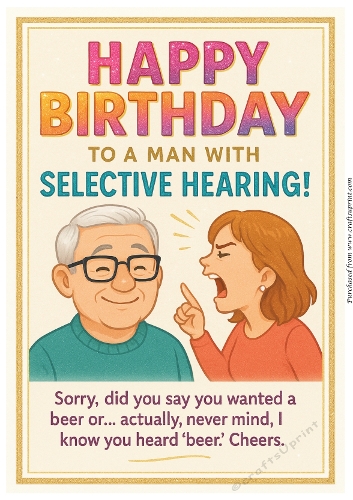 DD FUNNY MALE BIRTHDAY A4 27