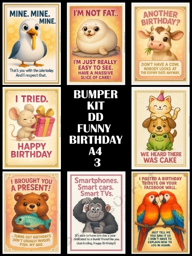 BUMPER KIT DD FUNNY BIRTHDAY A4 3