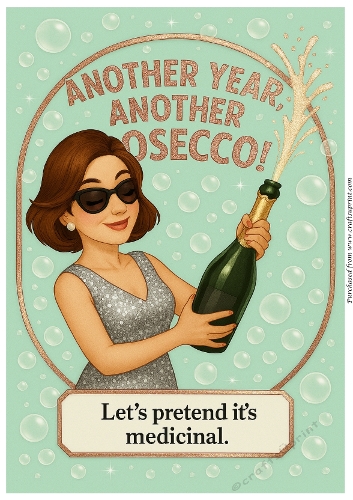 DD FUNNY FEMALE BIRTHDAY A4 106