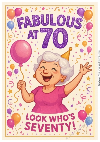 DD FUNNY FEMALE BIRTHDAY A4 107