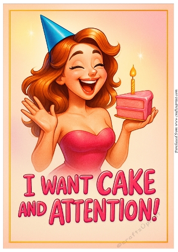 DD FUNNY FEMALE BIRTHDAY A4 109