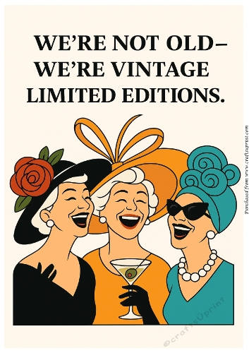 DD FUNNY FEMALE BIRTHDAY A4 114