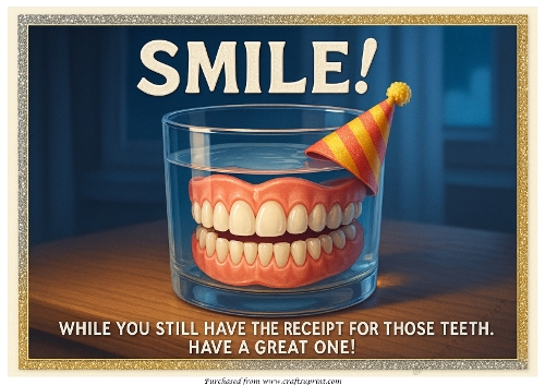 DD FUNNY SENIOR FEMALE BIRTHDAY A4 6