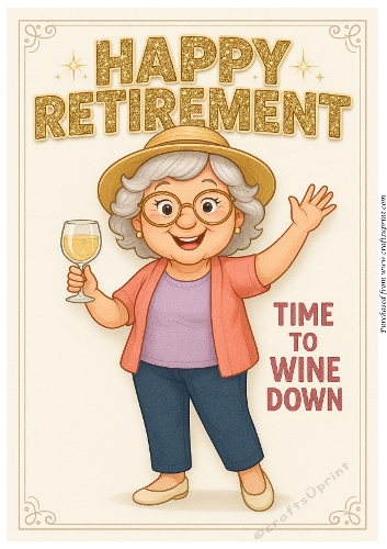 DD FUNNY FEMALE RETIREMENT A4 20
