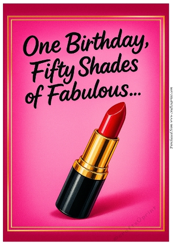 DD FUNNY FEMALE BIRTHDAY A4 120