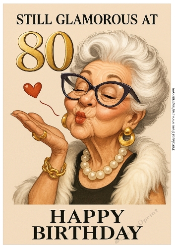 DD FUNNY FEMALE BIRTHDAY A4 121