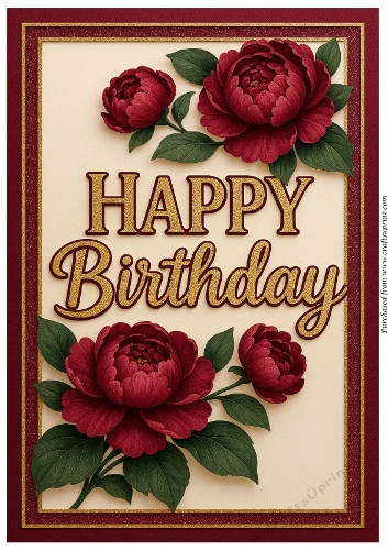 DD – FLORAL BIRTHDAY A4 1