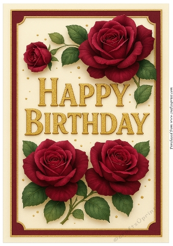 DD – FLORAL BIRTHDAY A4 3