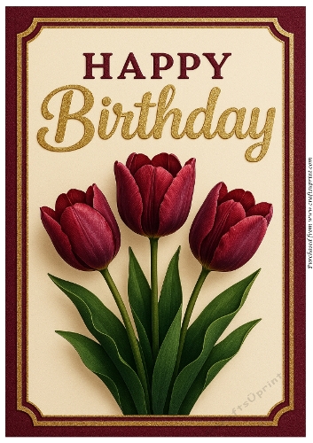 DD – FLORAL BIRTHDAY A4 7