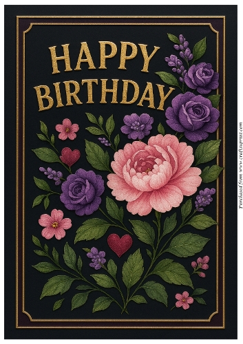 DD – FLORAL BIRTHDAY A4 14