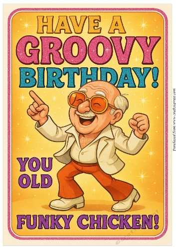 DD FUNNY MALE BIRTHDAY A4 33