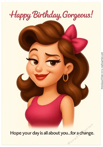 DD FUNNY FEMALE BIRTHDAY A4 128
