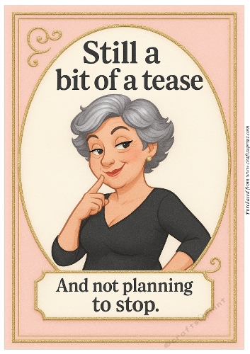 DD FUNNY FEMALE BIRTHDAY A4 135