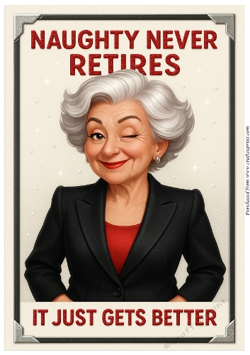 DD FUNNY FEMALE BIRTHDAY A4 139