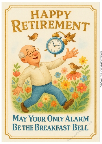 DD FUNNY MALE RETIREMENT A4 22