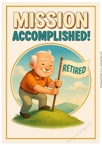 DD FUNNY MALE RETIREMENT A4 30