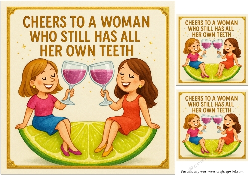 DD FUNNY FEMALE BIRTHDAY QUICK CARD 7