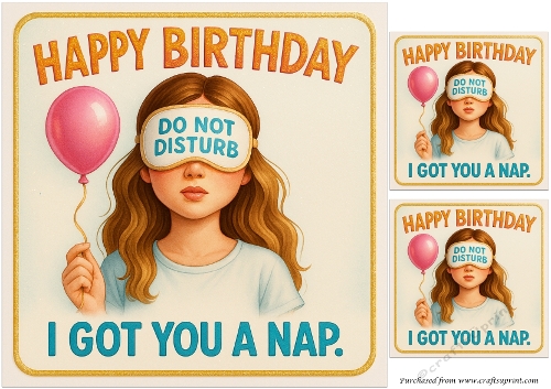 DD FUNNY FEMALE BIRTHDAY QUICK CARD 9