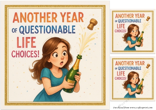DD FUNNY FEMALE BIRTHDAY QUICK CARD 10