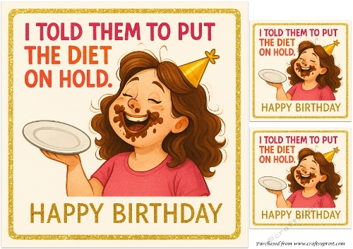 DD FUNNY FEMALE BIRTHDAY QUICK CARD 12
