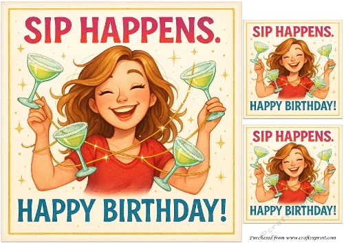 DD FUNNY FEMALE BIRTHDAY QUICK CARD 14