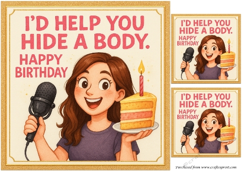 DD FUNNY FEMALE BIRTHDAY QUICK CARD 15