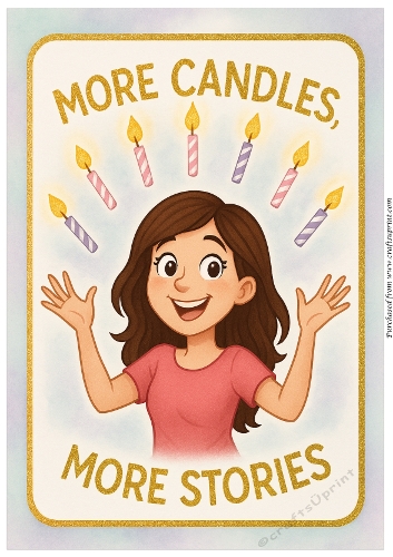 DD FUNNY FEMALE BIRTHDAY A4 185