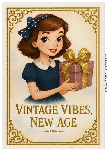 DD FUNNY FEMALE BIRTHDAY A4 186