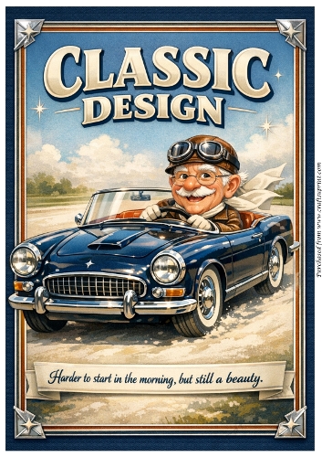 DD GOLDEN MALE BIRTHDAY A4 7