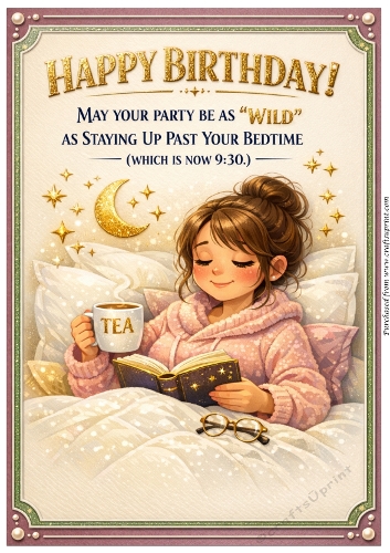 DD GOLDEN FEMALE BIRTHDAY A4 40