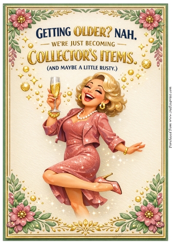 DD GOLDEN FEMALE BIRTHDAY A4 41