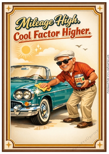 DD FUNNY SENIOR MALE BIRTHDAY A4 6